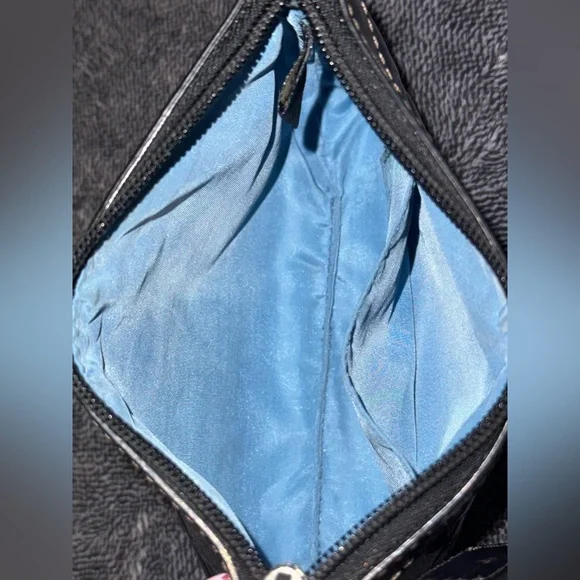 Coach Black Patent Leather Wristlet - Picture 3 of 7